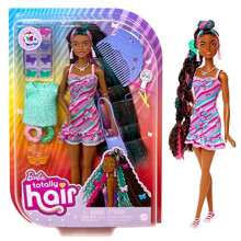 Barbie Totally Hair Puppe, Schmetterlingsthema mit 21,5 cm langem Haar & 15 Styling-Zubehör