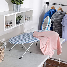 Honey-can-Do Folding Tabletop Ironing Board with Iron Rest BRD-09222 Blue, 32A L x 12A W