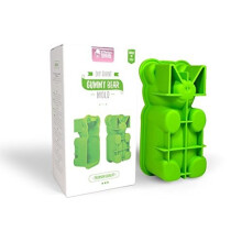 DIY Giant Gummy Bear Mold by Mister Gummy | Premium Silicone, 2 Recipes, 5 Gift Bags Included | Create Giant Bears, Chocolates & Cakes