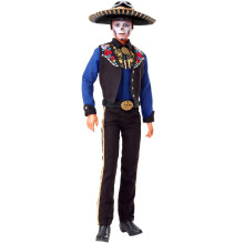 Barbie Signature Fashion Puppe, 2022 Día De Muertos Ken Sammler mit Hemd, Weste & Sombrero mit Calavera