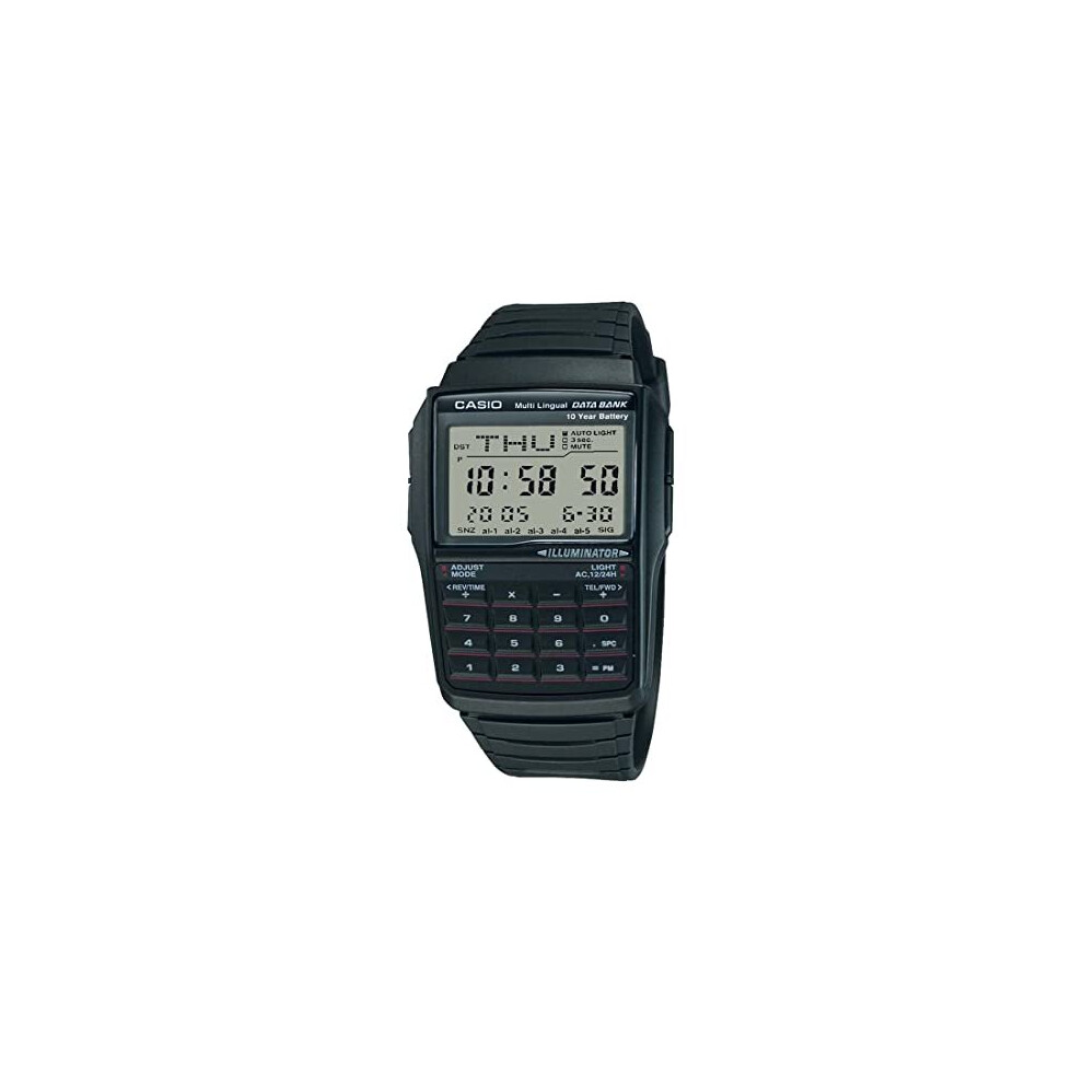 Casio Mens DBC32-1A Data Bank Black Digital Watch