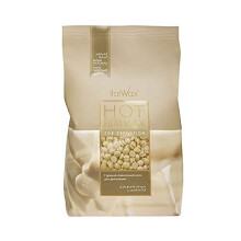 Italwax Chocolate Blanco - 1kg - Perlas de cera dura para depilación - Fórmula natural para todo tipo de piel - Aroma a vainilla