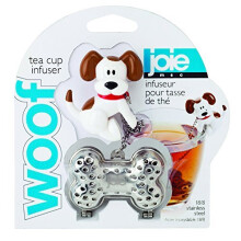 Infuzor de ceai Joie Woof 18/8 infuzor de o?el inoxidabil cine ?i os argintiu