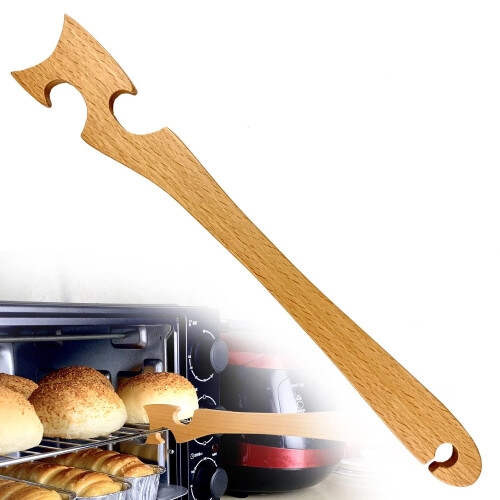 Shinelingee Oven Rack Puller, Oven Accessories Are Made Of Beech Wood