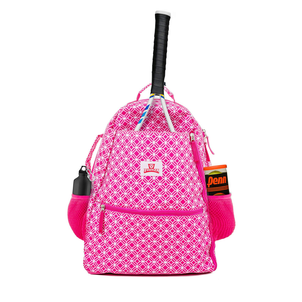 Sac ? dos pour raquette de tennis pour femme - Sac de tennis l?ger pouvant contenir 2 raquettes, balles et ?quipement de sport - Sac ? dos uniquement