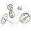 SENSORY4U Ραβδί Ουράνιου Τόξου - 4 Πακέτο - Μαγεία Party Bubble Wand - Στριφογυρίστε και Λάμψτε 1