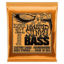 Corde per basso Ernie Ball Hybrid Slinky Nickel Wound calibro 45-105 (P02833)