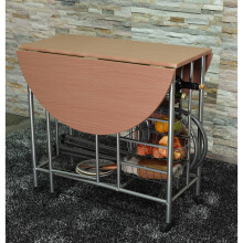 Dining Table and Chairs Space Saving Foldable Kitchen Breakfast Bar 2 Seater G-0527