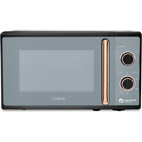 Tower T24038RG Microwave Cavaletto 20L 800w Black & Rose Gold