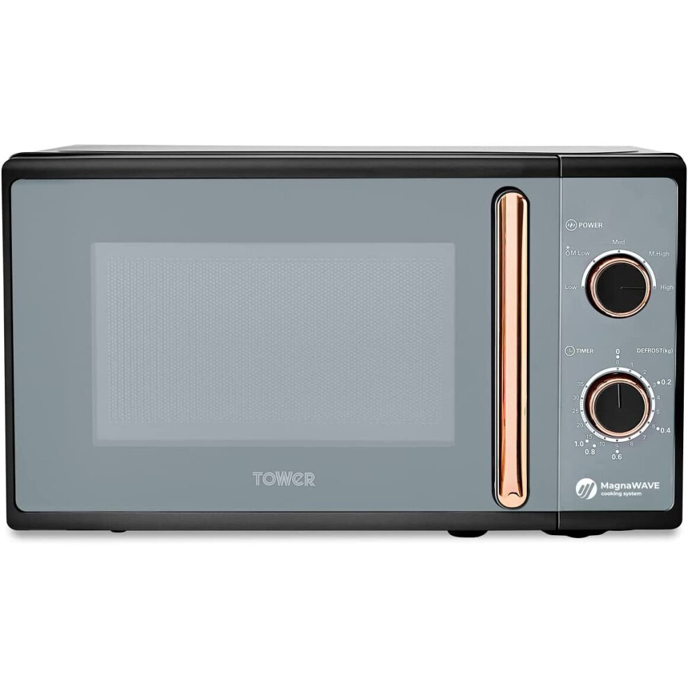 Tower T24038rg Microwave Cavaletto 20L 800W & Rose Gold Black