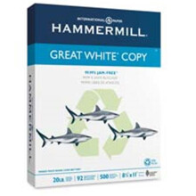 Hammermill  Copy Paper- 20Lb- 92 GE-102 ISO- 11in.x17in.- 500-RM- White