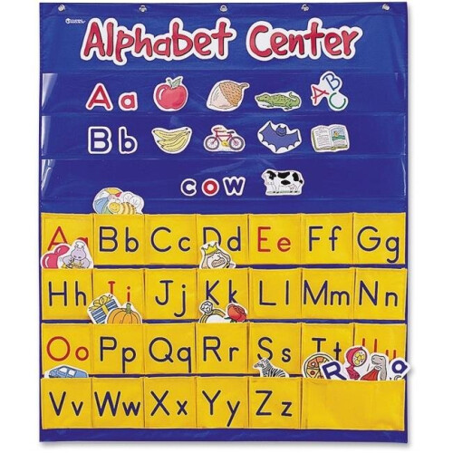 Learning Resources Learning Resources  Alphabet Center Pocket Chart, Nylon - Multi Color