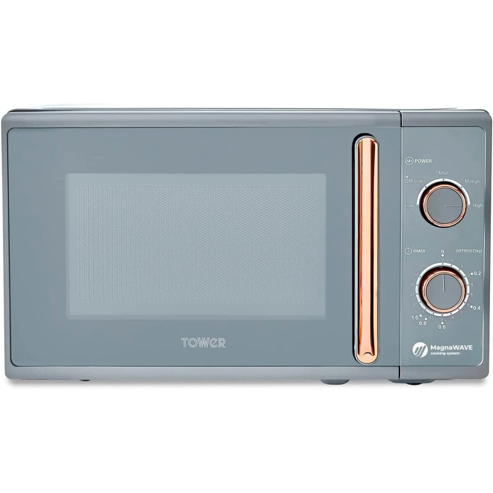 Tower T24038rgg Cavaletto Manual Microwave 20L 800W Grey & Rose Gold