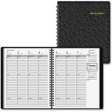 At A Glance 7 x 8 in. Weekly Appointment Book, Simulated Leather - Black