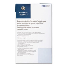Business Source Multipurpose Paper- 20lb.- 92 Bright- 8-.50in.x14in.- 10RM-CT- White