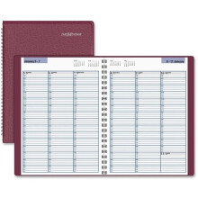 At A Glance 8 x 11 in. Weekly Appointment Book, Simulated Leather - Burgundy