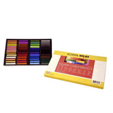 Pacon School Smart Square Chalk Pastels, Assorted Colors, Set of 48