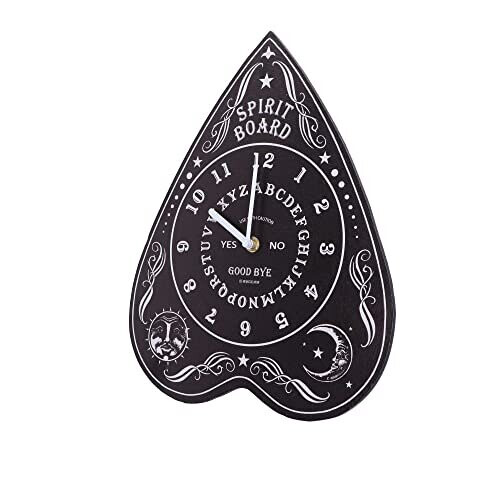 Nemesis Now Spirit Board Clock, Black, 34cm 1
