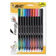 Bic Corporation Intensity Marker Pen, Assorted Ink, 10 Per Pack