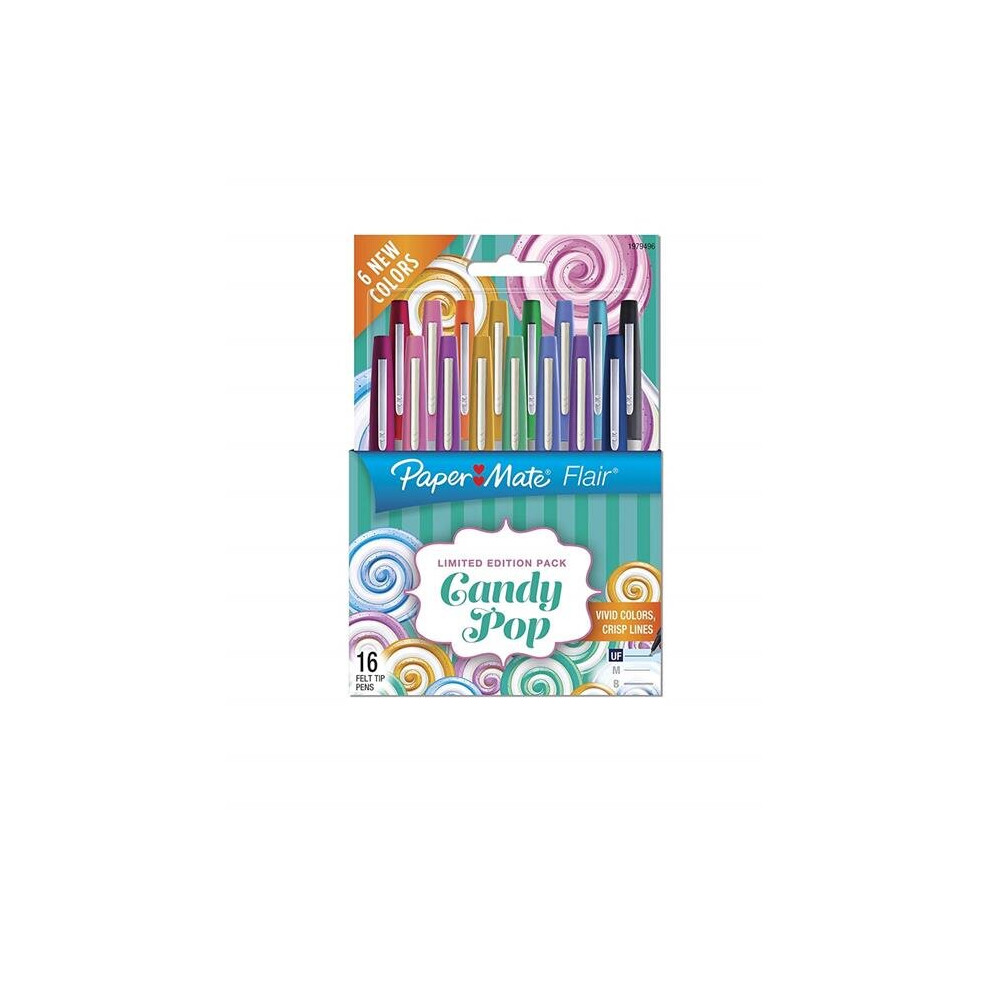 Paper Mate Papermate Ultra Fine Point Flair Felt Tip Pens, 16 Count