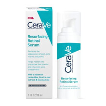CeraVe Resurfacing Retinol Serum with Ceramides & Niacinamide for Blemish-Prone Skin 30ml, Clear