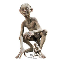 STAR CUTOUTS SC4128 Gollum The Lord of the Rings Lifesize Cardboard Cutout With Mini