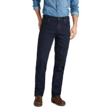 (32W 32L) Wrangler Texas Stretch Authentic Straight Leg Mens Jeans - Blue Black