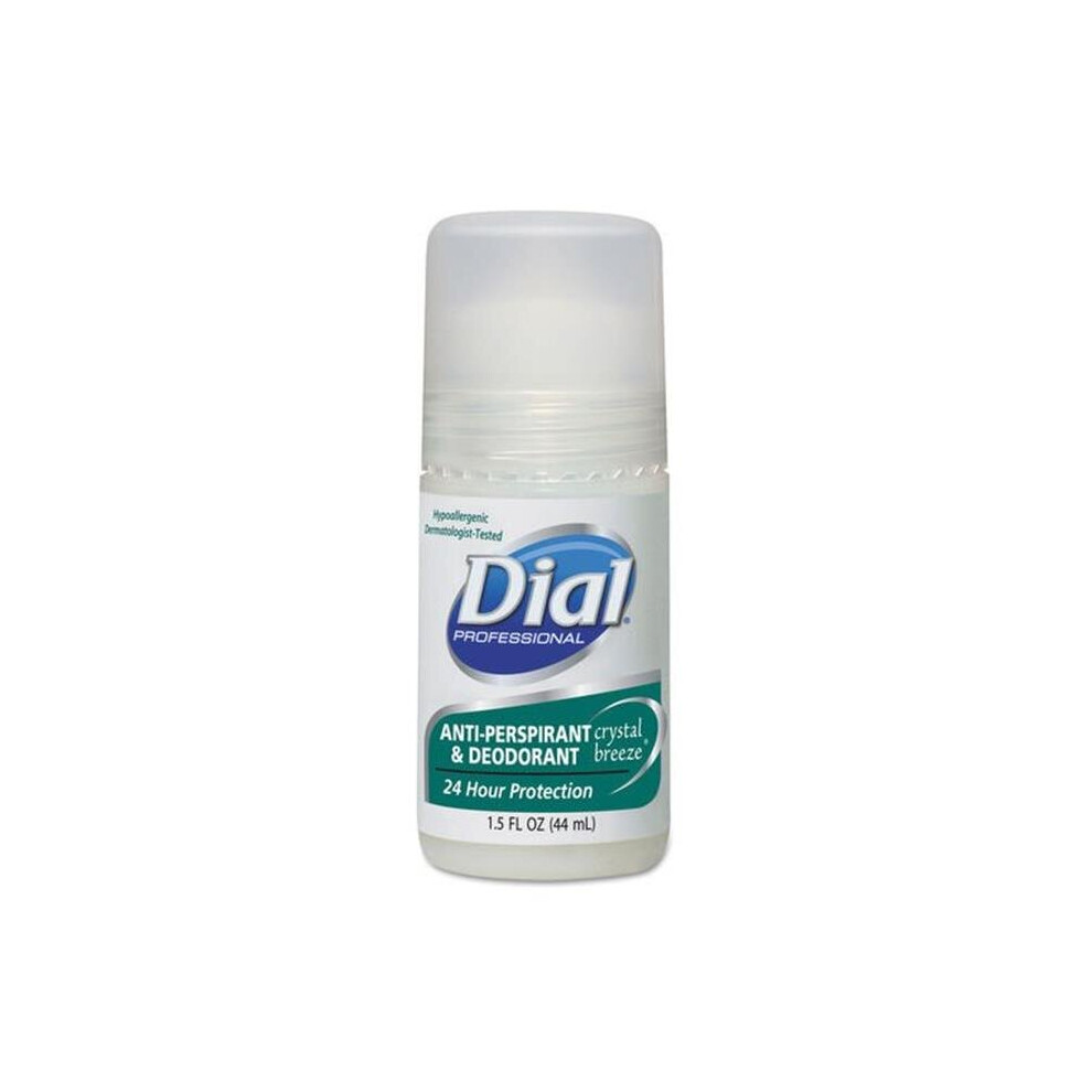 Dial Professional Dia07686 1.5 Oz Crystal Breeze Anti-Perspirant Deodorant Roll On - Case Of 48