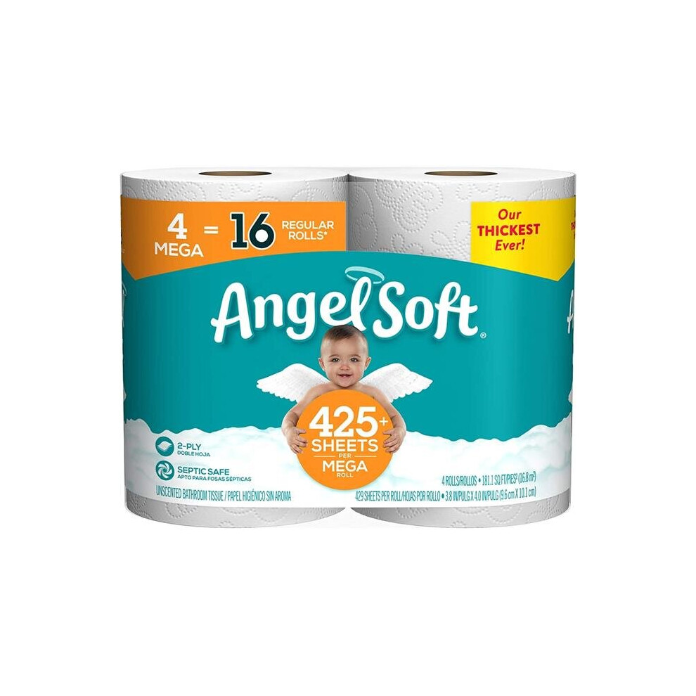 Georgia Pacific Angel Soft Toilet Paper - Case of 12 - Pack of 4
