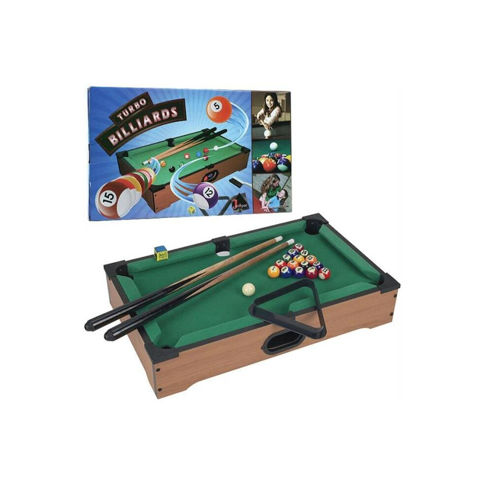Trademark Global Inc Mini Table Top Pool Table With Cues- Triangle And Chalk Size 20