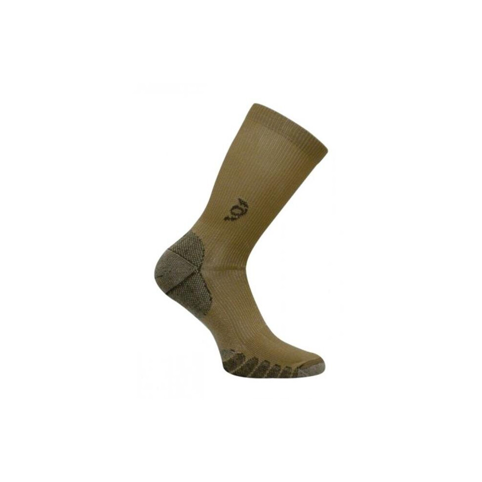 Travelsox Men's Tsc 100 Compression Crew Socks, Khaki - Extra Large