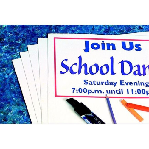 School Smart  Poster Board - White, Pack Of 25
