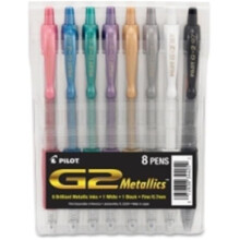 Pilot Corp. Of America PIL Pen,G2 Metallics,8/St,Ast