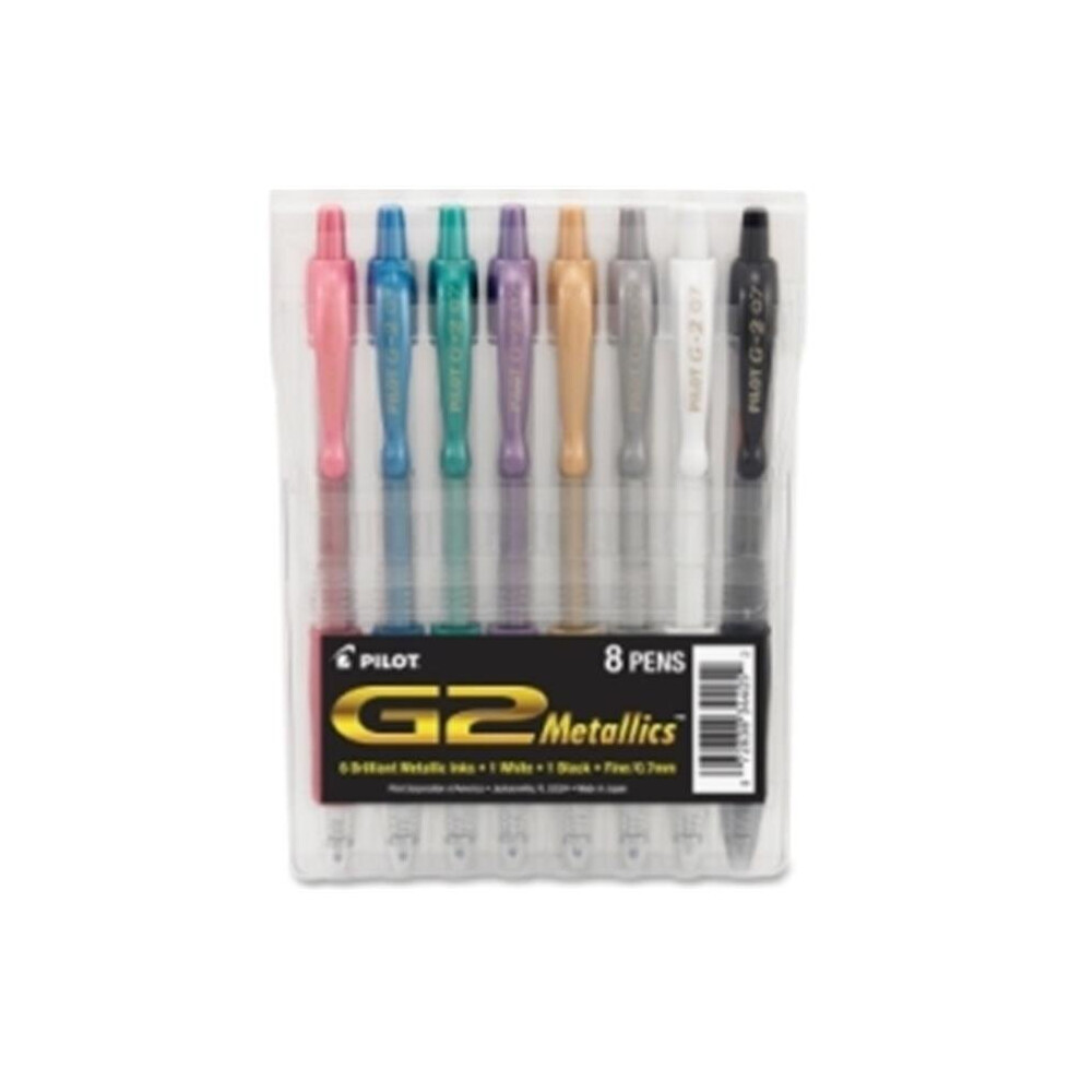 Pilot Corp. Of America PIL Pen,G2 Metallics,8/St,Ast