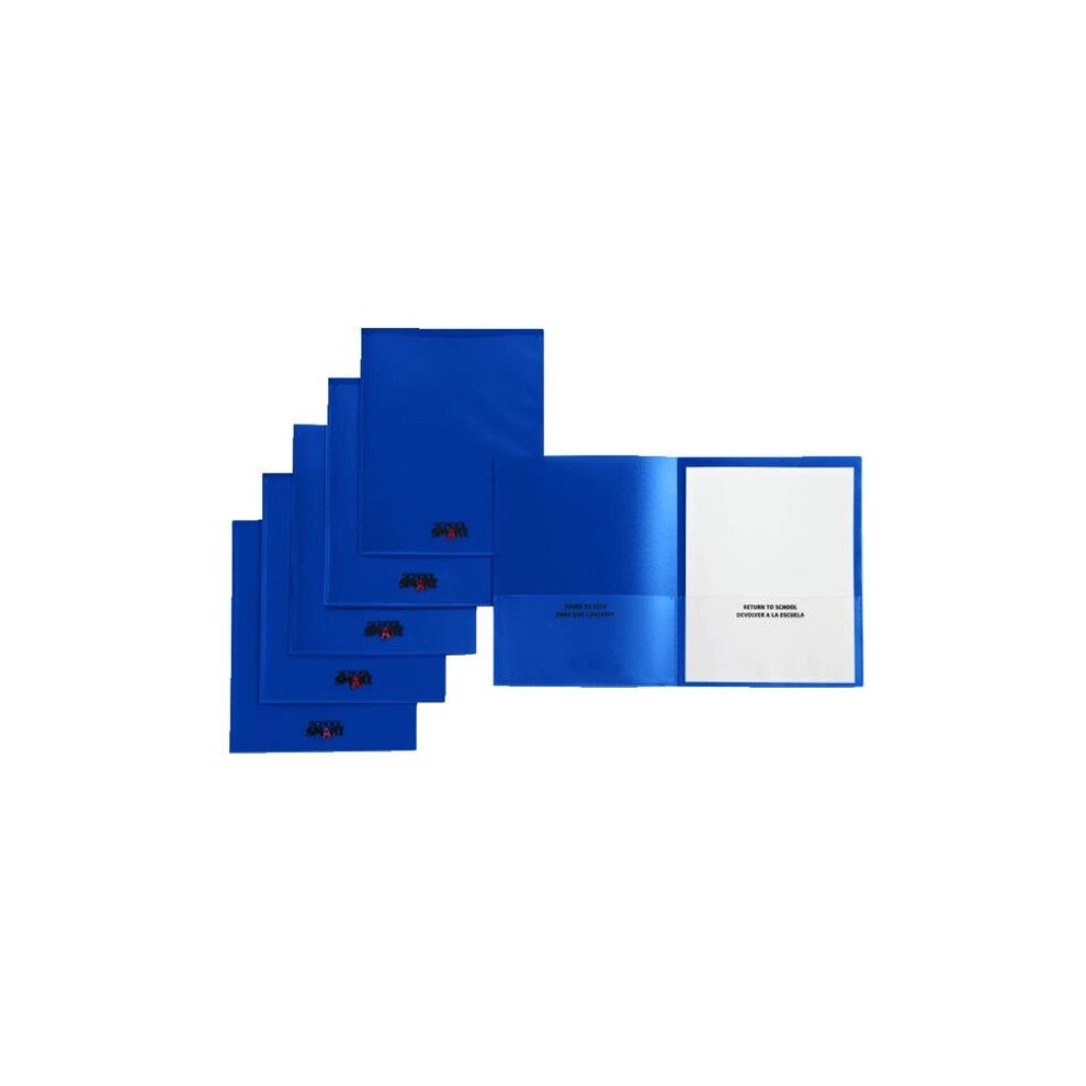 Photos - File Folder / Lever Arch File Smart School Take Home Heavy-Duty Folder, Blue - Pack of 24 SC473231