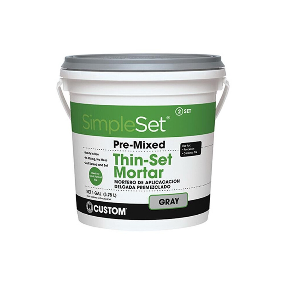 Building Products Cttsg1-2 1 Gallon Thin Set Mortar, Gray 758218507933