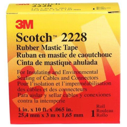 3M 3M 2228 1 in x 10 ft. Rubber Mastic Tape