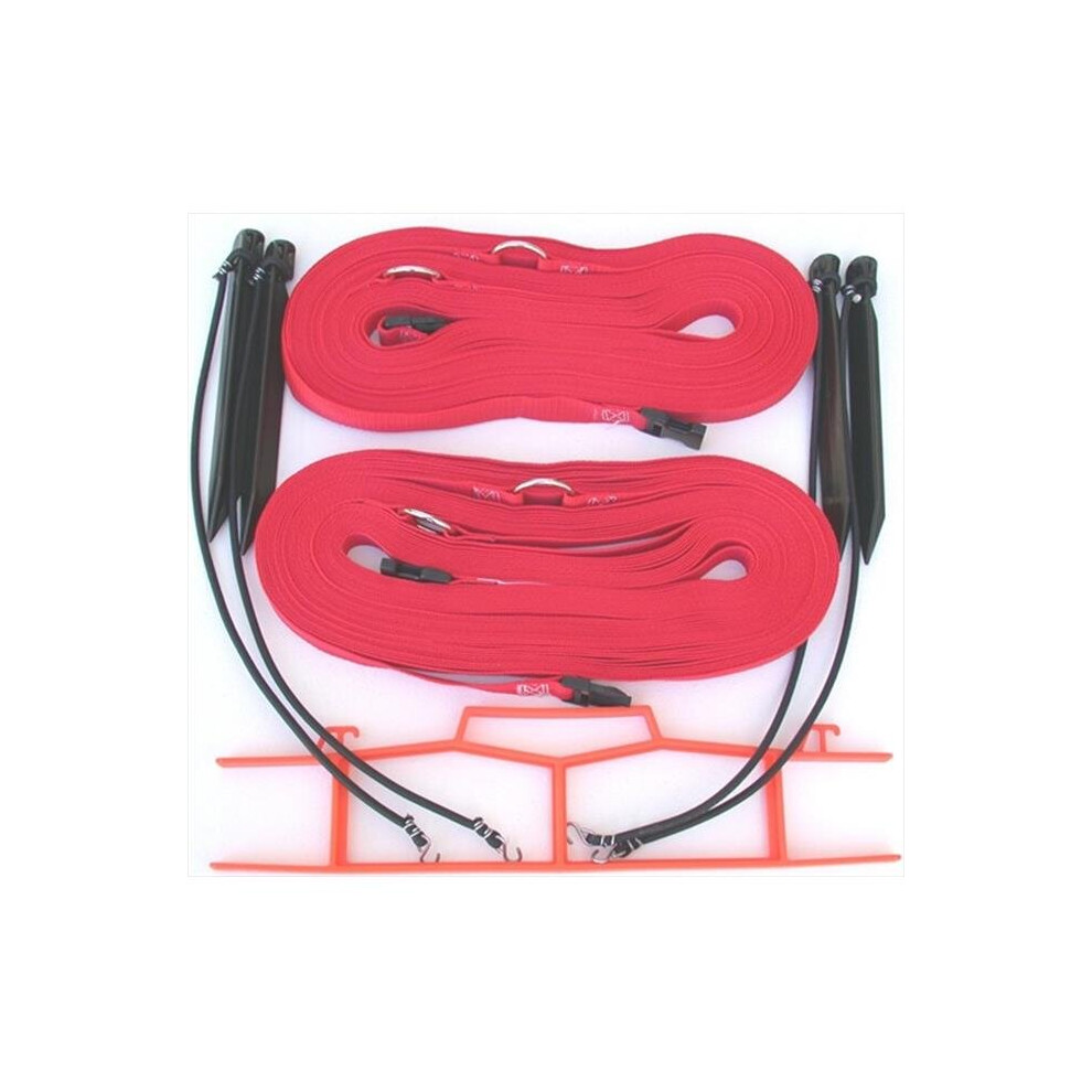 Home Court  8 Meter Red 1-inch Non-adjustable Web Courtlines-image-OPC-PB6Q2MD-NEW