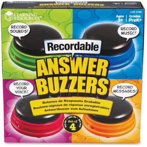 Learning Resources Learning Resources  Recordable Answer Buzzers