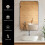 Costway 81x51cm Bathroom Wall Mirror Rectangular Wall Hanging Mirror Black 4