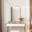 Costway 81x51cm Bathroom Wall Mirror Rectangular Wall Hanging Mirror Black 1