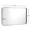 Costway 81x51cm Bathroom Wall Mirror Rectangular Wall Hanging Mirror Black 2