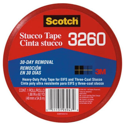 3M 3M 3260-A Heavy Duty Poly Stucco Tape 2 in. x 60 yards