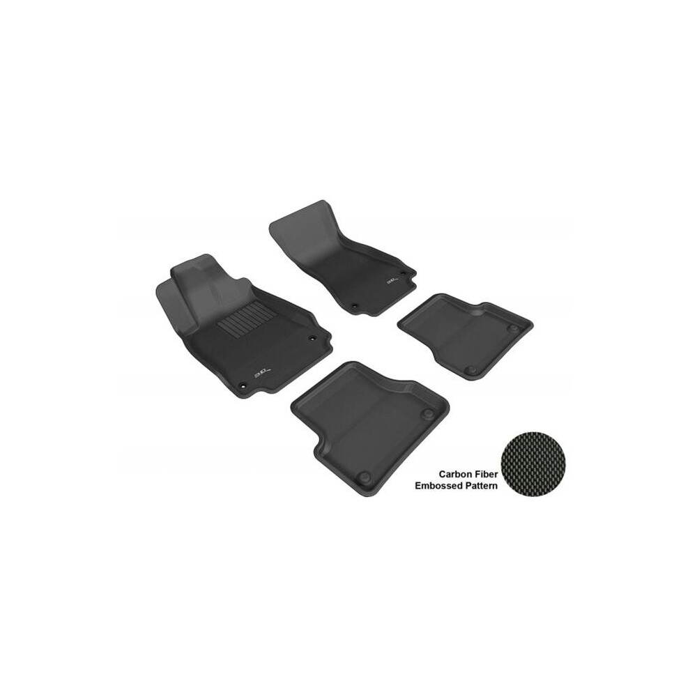 3D Maxpider Audi A6/S6 2012-2014 Sdn Kagu R1 R2 Floor Mat Black 758218970133