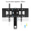 Swivel TV Floor Stand with Cable Mount Component Shelf fit 32-65 6