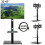 Swivel TV Floor Stand with Cable Mount Component Shelf fit 32-65 10