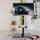 Swivel TV Floor Stand with Cable Mount Component Shelf fit 32-65 2