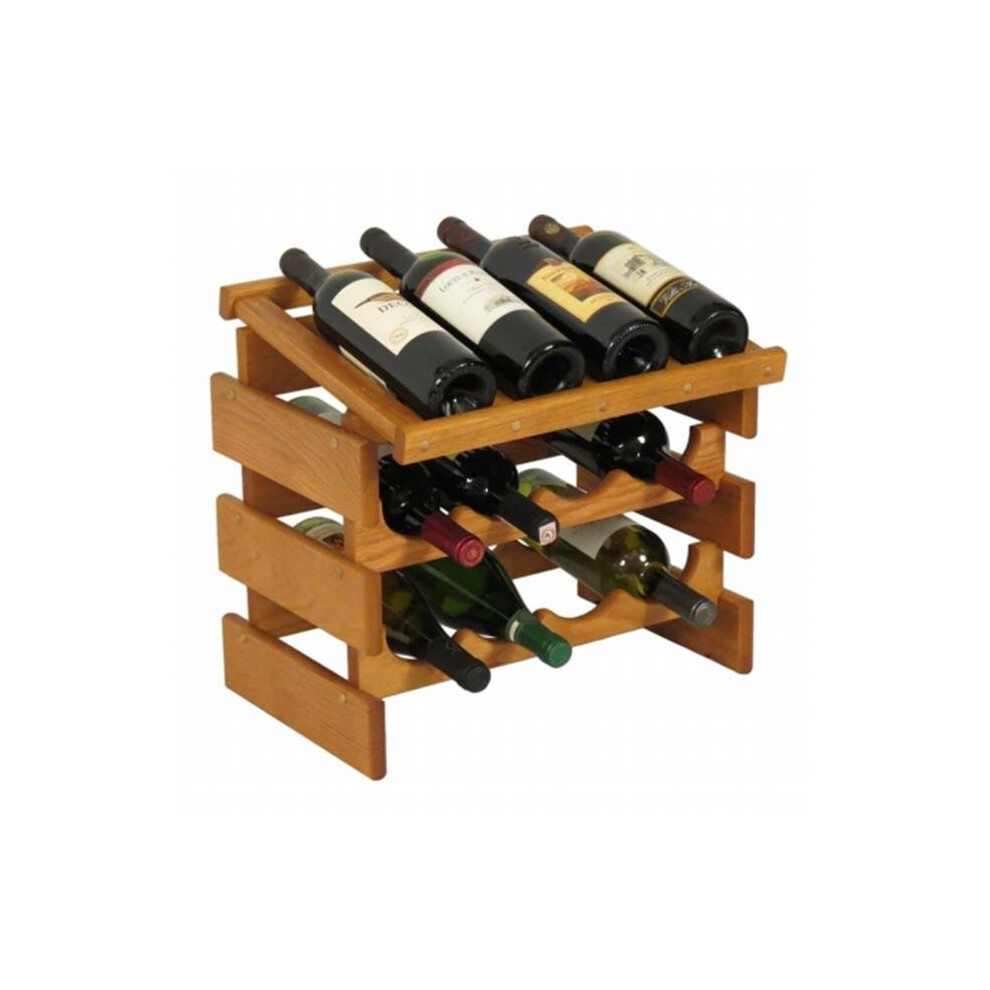 Wooden Mallet  12 Bottle Dakota Wine Rack with Display Top-image-OPC-PB6Q782-NEW
