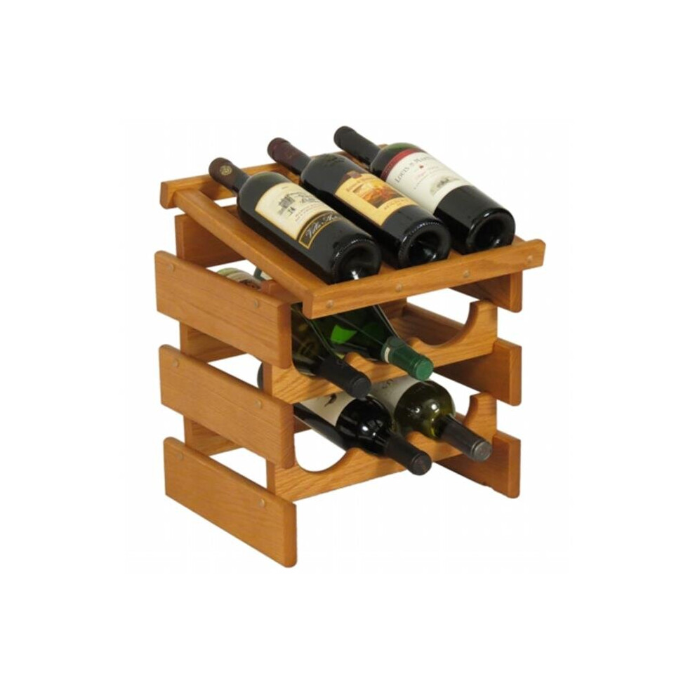 Wooden Mallet  9 Bottle Dakota Wine Rack with Display Top-image-OPC-PB6Q787-NEW