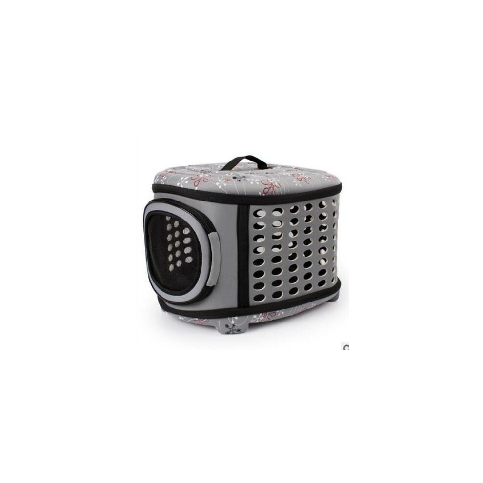 (Grey) Dog Cat Puppy Carrier Portable Cage Crate Transporter Bag